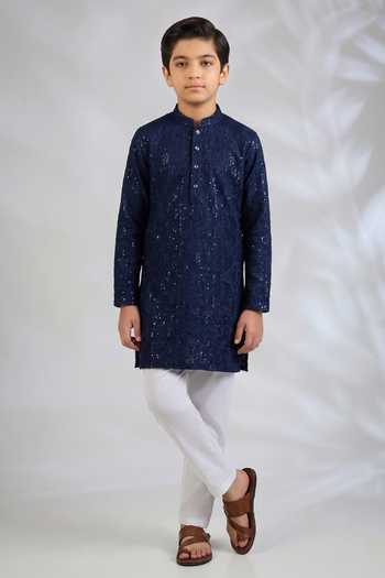 SPRING BREAK Sequin Embroidered Kurta Set 