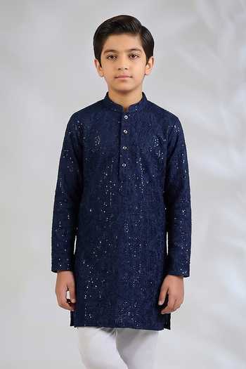 SPRING BREAK Sequin Embroidered Kurta Set 