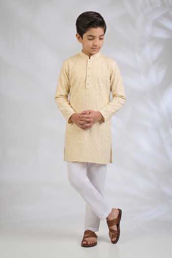 SPRING BREAK Ivory Embroidered Kurta Set 