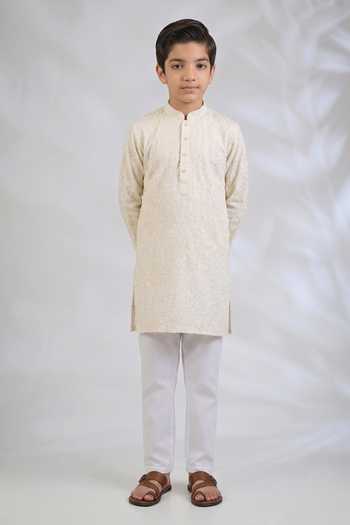 SPRING BREAK Sequin Embroidered Kurta Set 