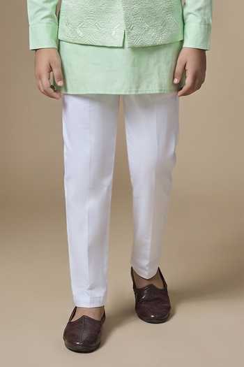 SPRING BREAK Green Dupion, Silk, Cotton Satin Embroidery Geometric Bundi And Kurta Set Online at Aza Fashions SPRING BREAK_Green Dupion, Silk, Cotton Satin Embroidery Geometric Bundi And Kurta Set _Online_at_Aza_Fashions