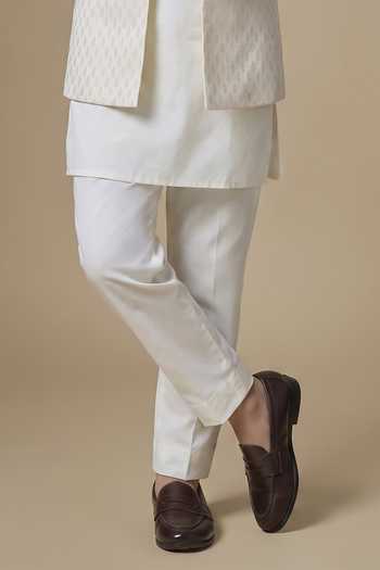 SPRING BREAK Ivory Silk, Dupion, Cotton Satin Embroidered Jacket And Kurta Set Online at Aza Fashions SPRING BREAK_Ivory Silk, Dupion, Cotton Satin Embroidered Jacket And Kurta Set _Online_at_Aza_Fashions