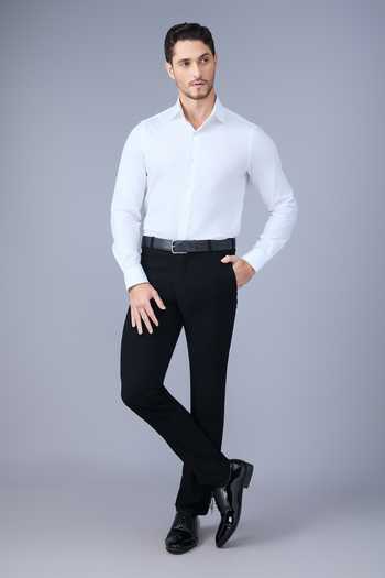 Shop Varoin Marwah White Cotton Oxford Executive Shirt Online at Aza Fashions Shop_Varoin Marwah_White Cotton Oxford Executive Shirt _Online_at_Aza_Fashions