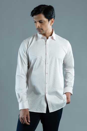 Varoin Marwah Shard Textured Pattern Shirt 