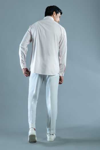 Varoin Marwah Neo Rosette Embroidered Shirt 