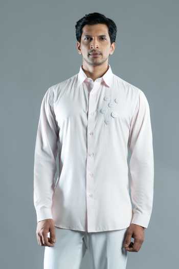 Varoin Marwah Neo Rosette Embroidered Shirt 