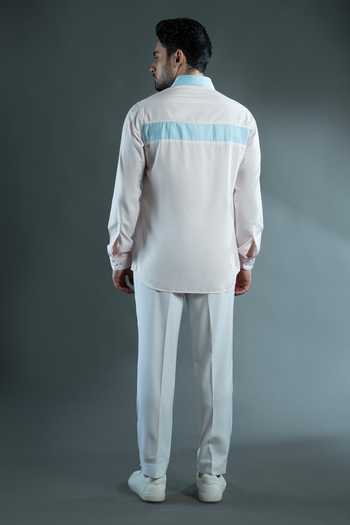 Varoin Marwah Diagonal Cotton Shirt 