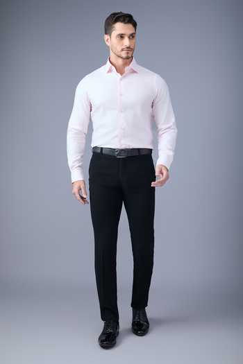 Buy_Varoin Marwah_Pink Cotton Corporate Shirt _Online_at_Aza_Fashions