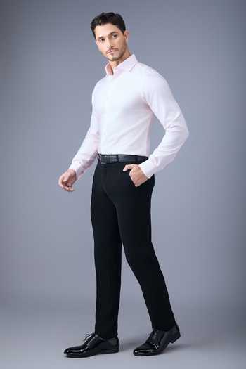 Shop_Varoin Marwah_Pink Cotton Corporate Shirt _Online_at_Aza_Fashions