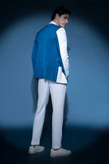 Varoin Marwah Cubist Cobalt Blazer 
