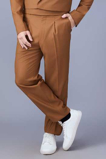 Buy_Varoin Marwah_Brown Suiting Tawny Sovereign Blazer And Pant Set 
