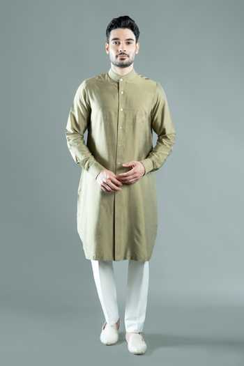 Varoin Marwah Sigil Placement Embroidered Kurta 