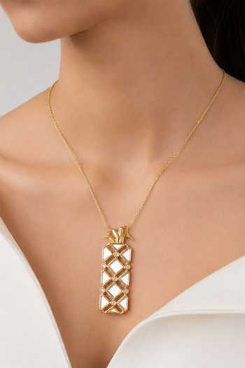 Isharya Pino Versatile Mirror Brooch Necklace 