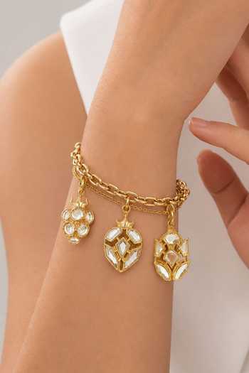 Shop Isharya White Pine Mirror Versatile Charm Online at Aza Fashions Shop_Isharya_White Pine Mirror Versatile Charm _Online_at_Aza_Fashions