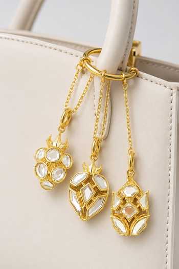 Isharya White Pine Mirror Versatile Charm at Aza Fashions Isharya_White Pine Mirror Versatile Charm _at_Aza_Fashions