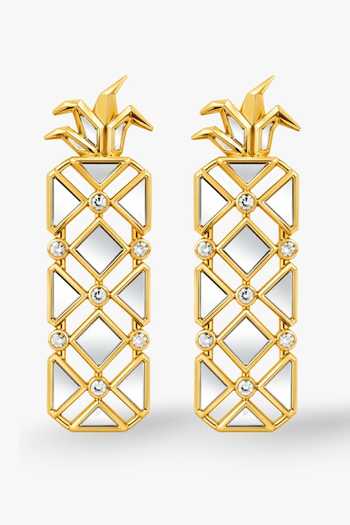 Isharya Pino Mirror Statement Dangler Earrings
