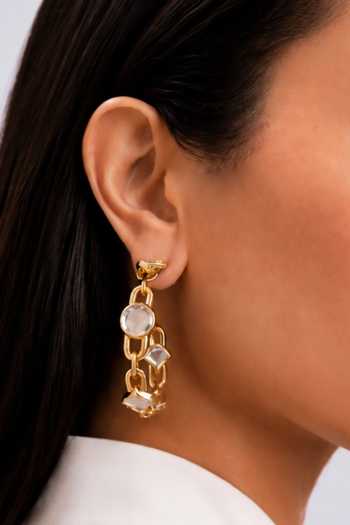 Buy Isharya White Pearl Girl Mirror Hoop Earrings Online at Aza Fashions Buy_Isharya_White Pearl Girl Mirror Hoop Earrings _Online_at_Aza_Fashions