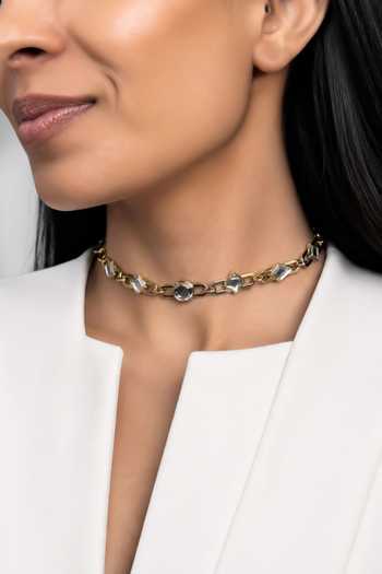 Isharya Cherie Mirror Choker Necklace 