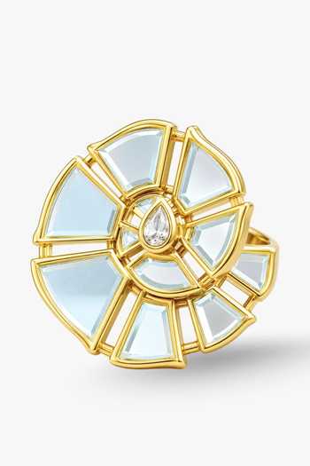 Isharya Conch Statement Mirror Ring 