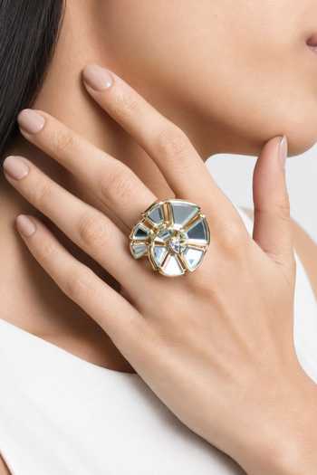 Isharya Conch Statement Mirror Ring 