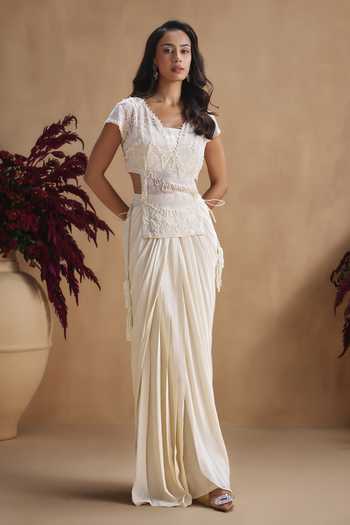 Niamh By Kriti Hand Embellished Top & Skirt Set