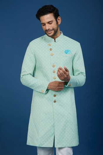 Arihant Rai Sinha Geometric Pattern Sherwani Set 