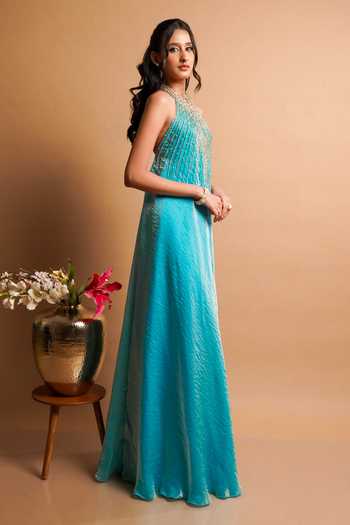 RAYASHA KHAN Elara Hand Embroidered Gown 