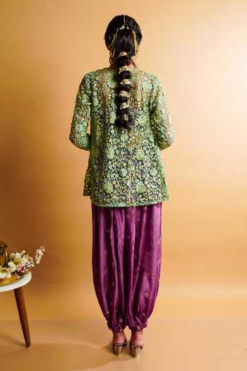 RAYASHA KHAN Lueur Embroidered Short Jacket Set 