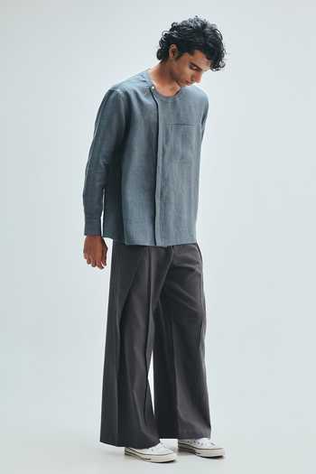 Saphed Pebble Overfold Trouser 