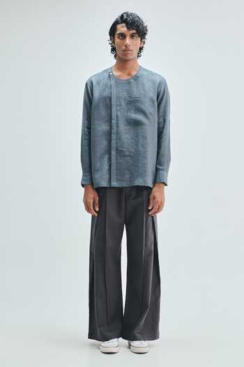 Saphed Pebble Overfold Trouser 