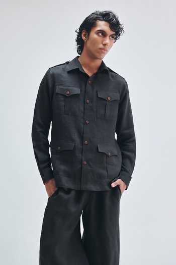 Saphed Kohl Safari Overshirt & Pant Set 