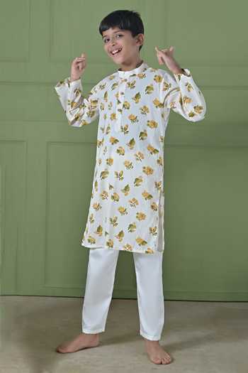 The Plum Bum Floral Print Kurta Set 