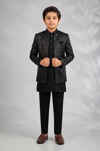 SPRING BREAK Floral Embroidered Bandhgala & Kurta Set 