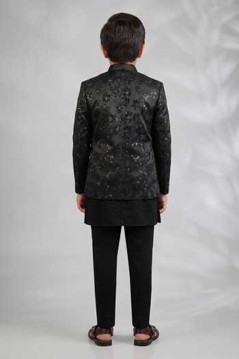 SPRING BREAK Floral Embroidered Bandhgala & Kurta Set 