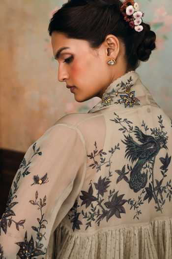 Paulmi And Harsh Laverna Embroidered Jacket Kurta Set
