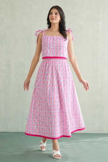 Masoomm Cherry Candy Printed Top & Skirt Set
