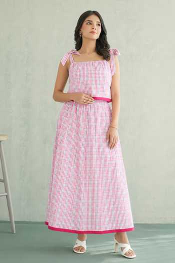 Buy Masoomm Multi Color Cotton Square Neck Cherry Candy Printed Top And Skirt Set Online at Aza Fashions Buy_Masoomm_Multi Color Cotton Square Neck Cherry Candy Printed Top And Skirt Set _Online_at_Aza_Fashions