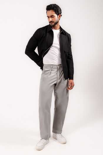 Madhav Agasti Pleated Barrel Fit Trouser 