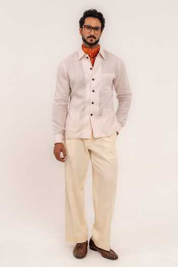 Madhav Agasti Linen Safari Shacket 