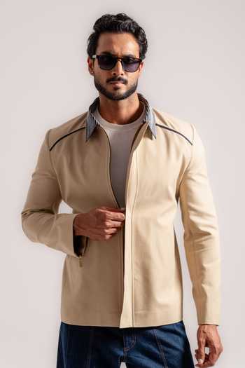 Madhav Agasti Bomber Jacket With Denim Pant 