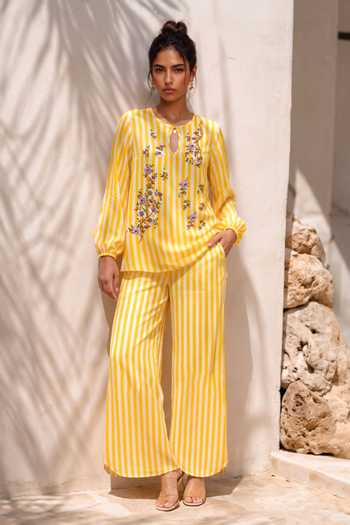 Nautanky Soft Vector Striped Top & Pant Set 