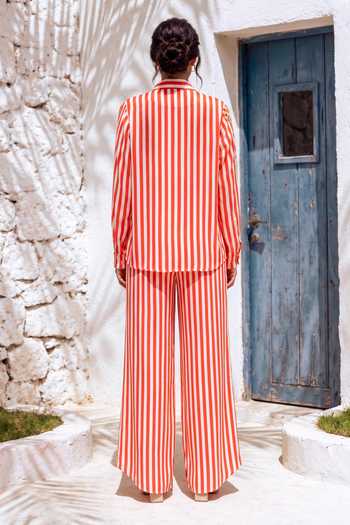 Nautanky Ludo Lane Striped Shirt & Pant Set 