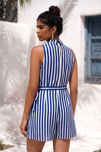 Nautanky Master Move Striped Playsuit 