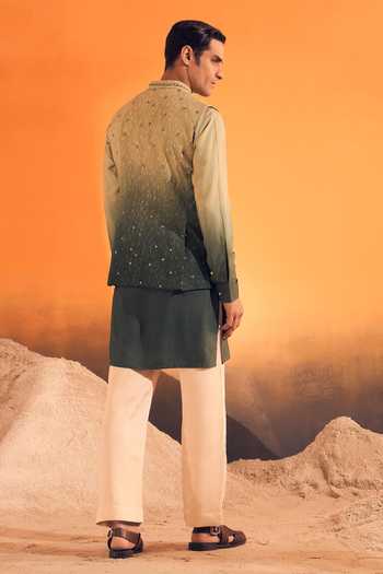 Philocaly Niv Cotton Silk Ombre Kurta