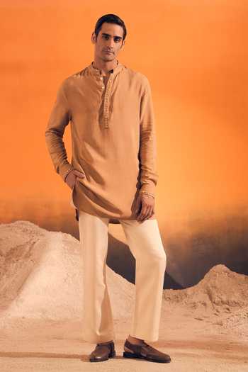 Philocaly Miraya Embroidered Placket Kurta