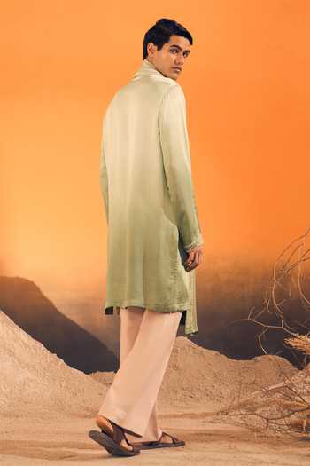 Philocaly Reet Ombre Kurta With Stole