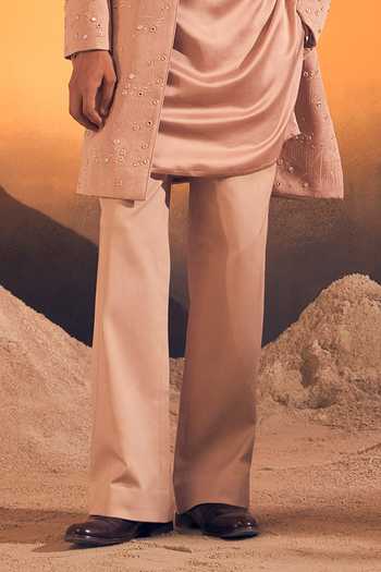 Buy Philocaly Pink Silk, Satin Rosh Embroidered Jacket With Kurta Online at Aza Fashions Buy_Philocaly_Pink Silk, Satin Rosh Embroidered Jacket With Kurta _Online_at_Aza_Fashions