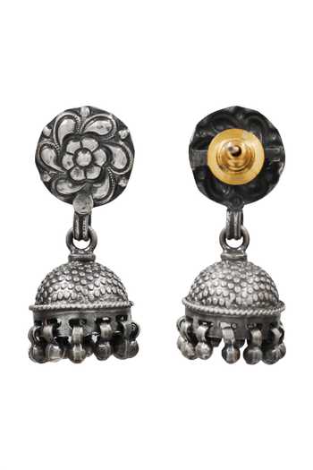 Sangeeta Boochra Traditional Floral Jhumka Earrings 