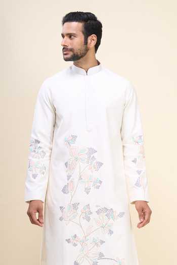 Arihant Rai Sinha Floral Embroidered Kurta Set