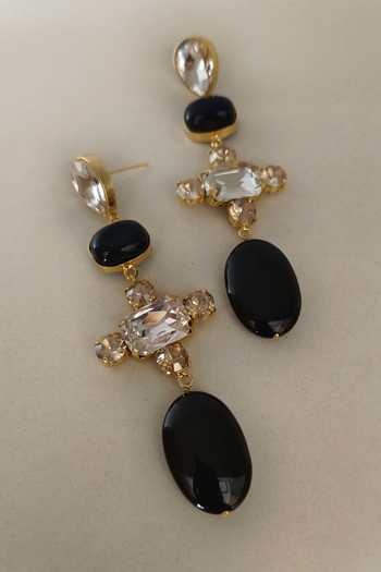 Bblingg Via Swarovski Crystal Cross Earrings 